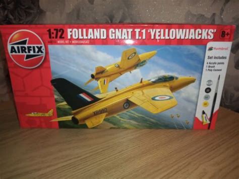 Airfix Model Kit A55112 Folland Gnat T 1 Yellowjacks 172 New