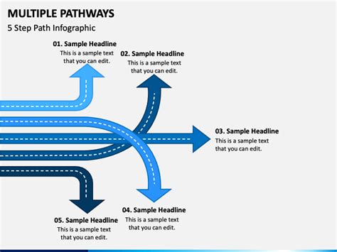 Multiple Pathways Powerpoint Template Ppt Slides