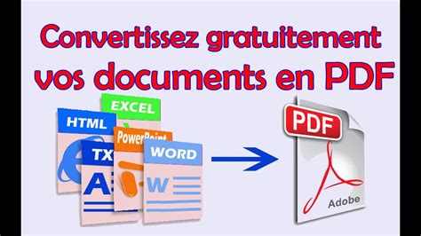 convertisseur PDF étapes pour convertir Word en PDF YouTube