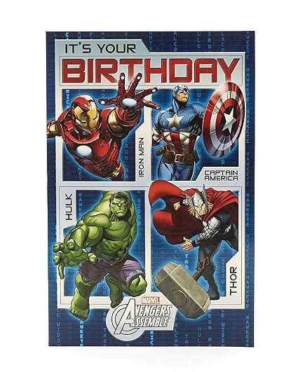 Marvel Birthday Card Printable