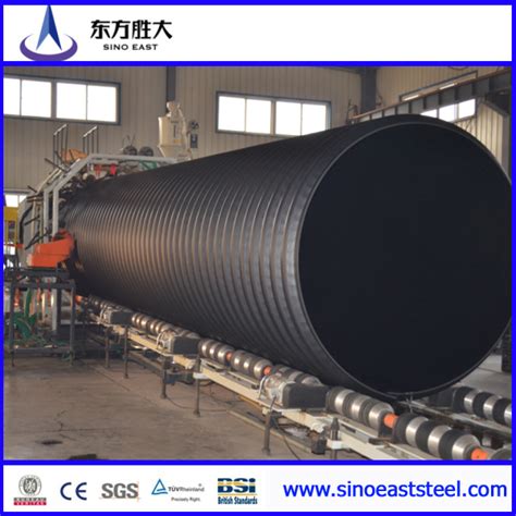 Large Diameter Steel Reinforced Hdpe Corrugated Pipe For Sweaging Water