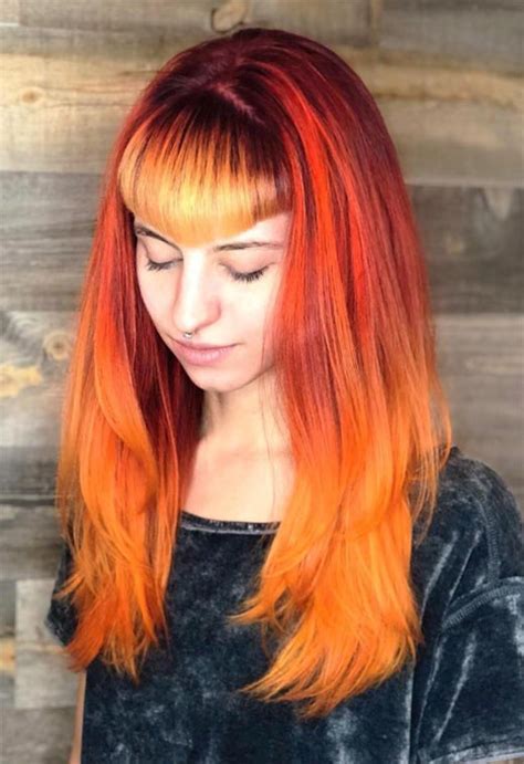 59 fiery orange hair color shades to try hair color orange orange hair dyed hair