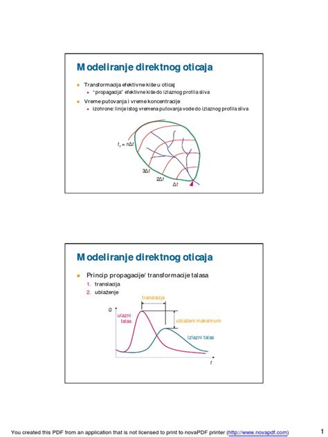 Jedinicni Hidrogram I Racionalna Metoda Teorija Pdf Pdf