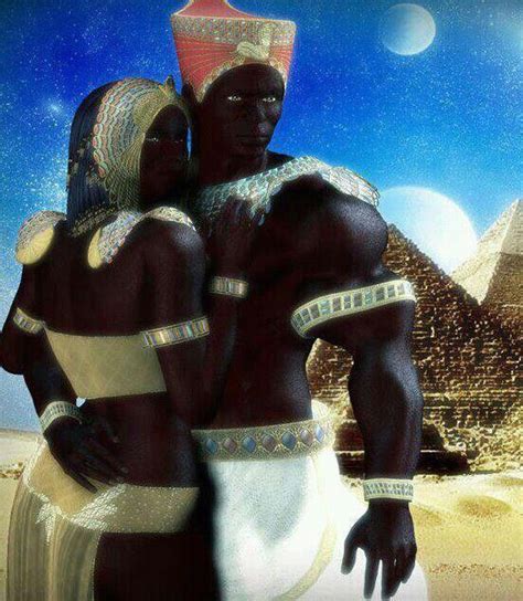 Egyptian Couple I Love Being Black Gods And Goddesses Black Art