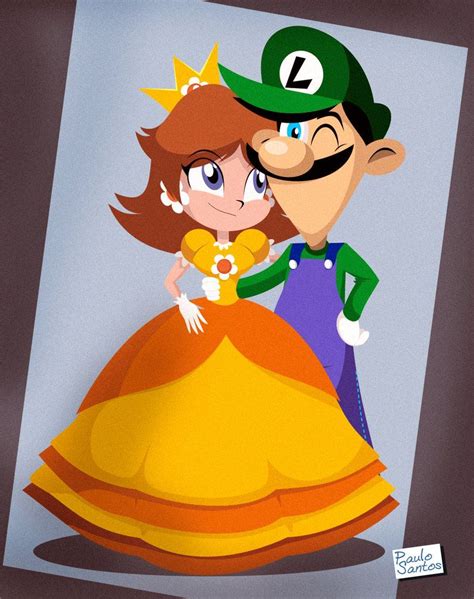 Daisy And Luigi By Captain Paulo On Deviantart Luigi And Daisy Mario