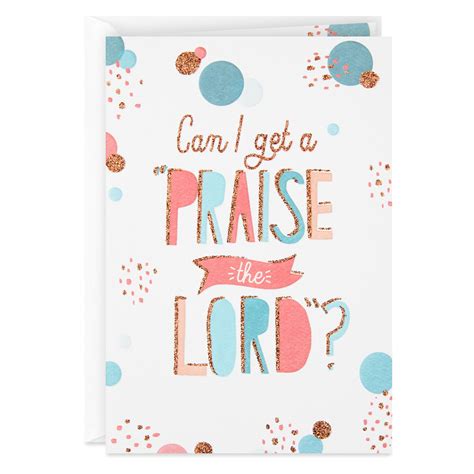 Can I Get A Praise The Lord Religious Congratulations Card Greeting