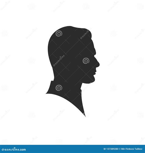 Man Profil Silhouette Vector Illustration Man Icon Royalty Free