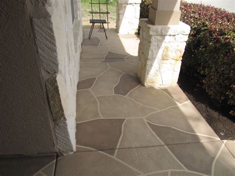 How To Paint Concrete Patio To Look Like Flagstone Painting