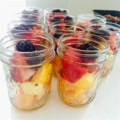 Mason Jar Fruit Jars Snack Prep The Lipstick Pantry