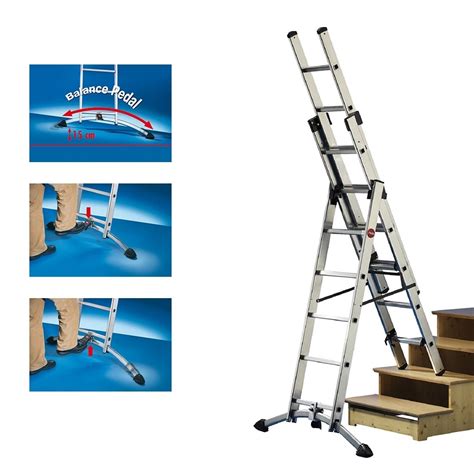 Halio Professional 3 Way Combination Ladders Free Delivery Uk Parrs