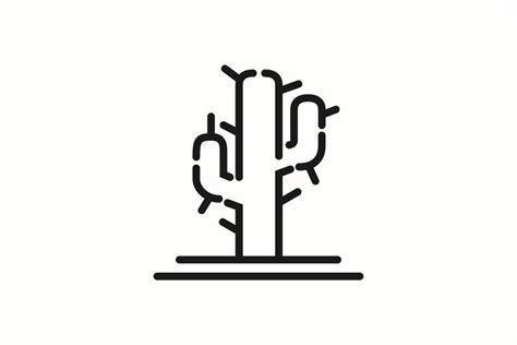 Simple Cactus Vector Logo