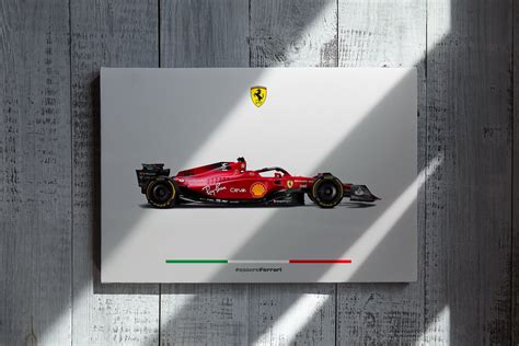A Scuderia Ferrari F1 75sf75 2022 Formula Car Poster A4 Finland