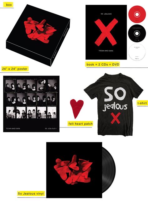 Tegan And Sara Official Store - So Jealous X Deluxe Box w/ Vinyl | Vinyl, Felt heart, Jealous