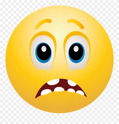 Scared Face Emoticon Clipart Best Gambaran