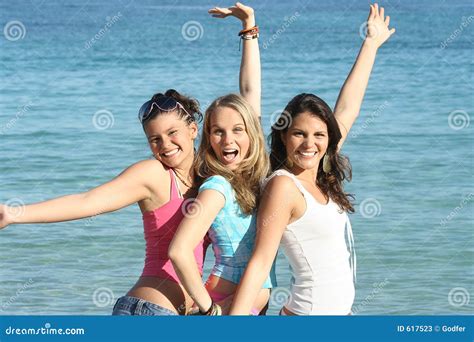 Group Of Happy Youth On Spring Break Stock Image Image