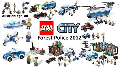 All Lego City Forest Police Sets 2012 Lego Speed Build Review Youtube