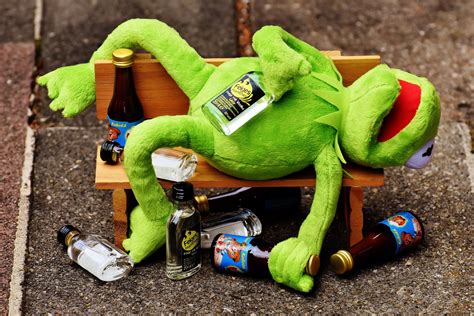 Drunk Kermit 4k Ultra Hd Wallpaper Background Image