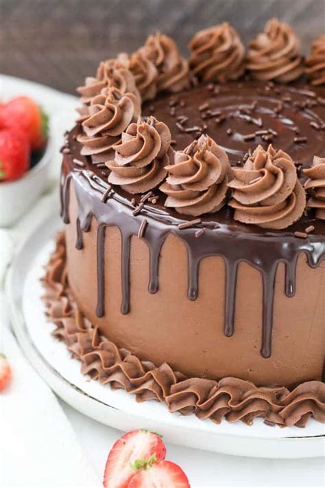 Sift together flour, 1/2 cup blended white sugar, baking powder and salt three times. This Chocolate Cake Recipe truly is the BEST EVER! You ...