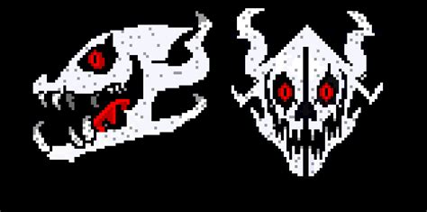 Sans Gaster Blaster Sprite ~ Papyrus Gaster Blaster Sprite Virarozen