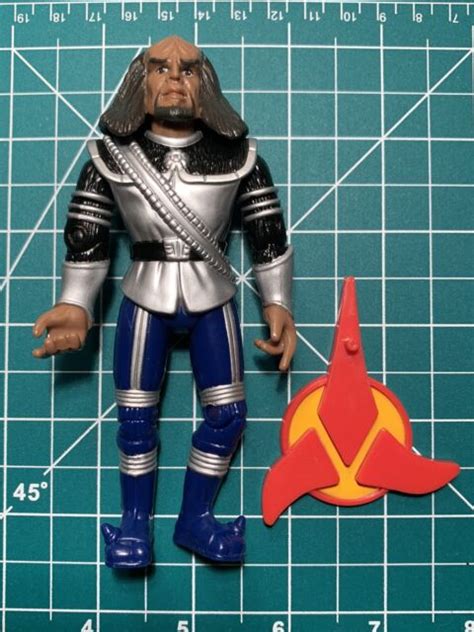1999 Star Trek Alien Combat Series Klingon Warrior 9 Action Figure By