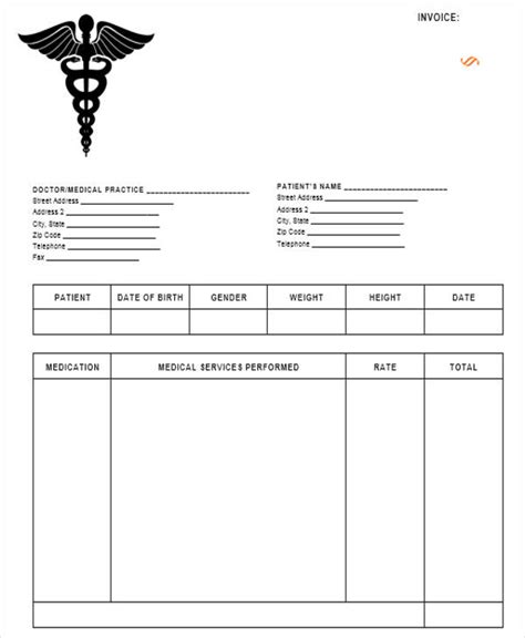 Free 8 Sample Medical Invoice Templates In Ms Word Pdf