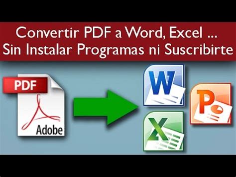 La conversión tiene una precisión increíble. Convertir PDF a Word, Excel, PowerPoint sin Instalar ...