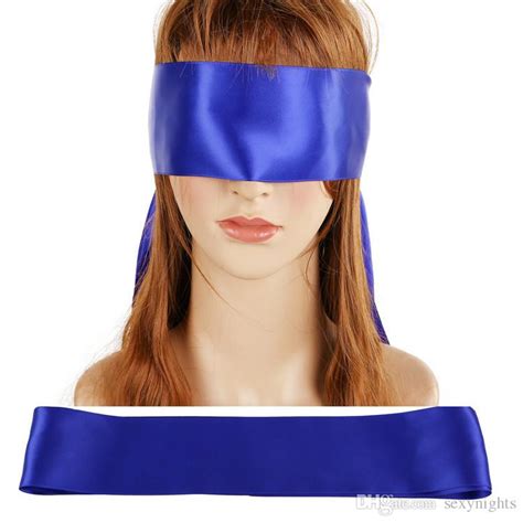Sm Bondage Eyepatch Belt Ribbon Satin Blindfold Sexy Eye Mask Masque 1