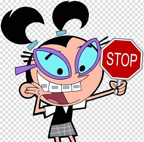 Timmy Turner Tootie Vicky Cartoon Signboard Transparent Background Png