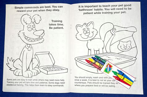 Coloring Set Healthy Pets Are Happy Pets Coloring Book Fun Pack