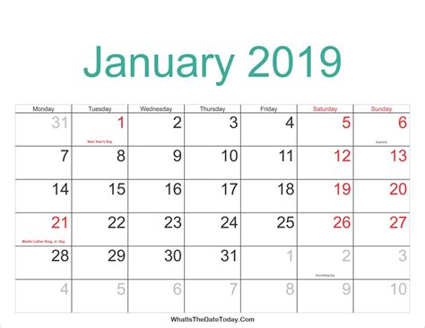 Fresh 2019 12 Month Calendar Printable Free Printable Calendar Monthly