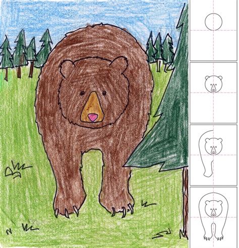Brown Bear Directed Drawing Peepsburgh