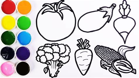 Dibujos De Vegetales Para Imprimir Y Colorear Verduras Y Hortalizas
