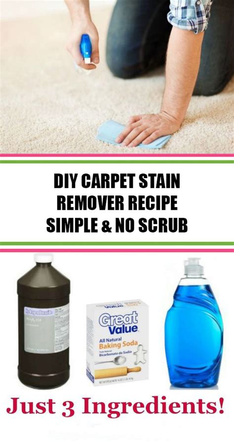 Diy Carpet Stain Remover Recipe Simple And No Scrub Diy Homemade