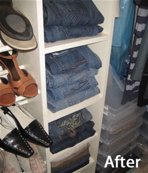 How to organize jeans in your closet. Closet Organization: Jeans