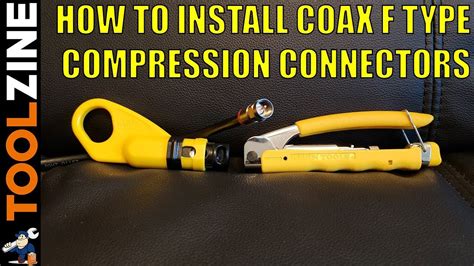 How To Install F Compression Connectors On Coax Cable With Klein Tools