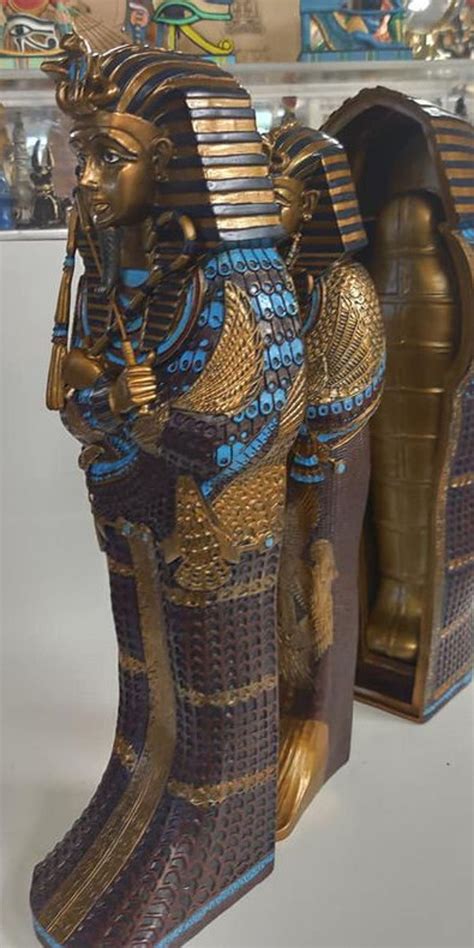 Unique Heavy Egyptian King Tutankhamen Sarcophagus Made In Etsy