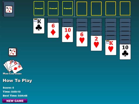 Swap your cards in the tableau around in descending order by alternating colors, and then build up your foundation stacks starting with the ace through king of the same suit. Freecell Klondike Solitaire 1.0 - Freecell Klondike ...