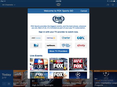 With fox sports go, you can watch your favorite soccer games from fox sports 1 and fox sports 2 streamed for free to your computer, tablet or at&t uverse, bright house, cox, comcast xfinity, mediacom, optimum, suddenlink, time warner and several other tv providers (click the more tv. DirecTV subscribers can now access Fox Sports Go
