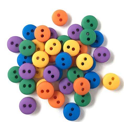 Buttons Galore Tiny Buttons For Sewing And Crafts Gemstone Etsy