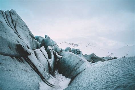 Island Luftaufnahmen Der Gletscherlandschaft Im Skaftafell Nationalpark