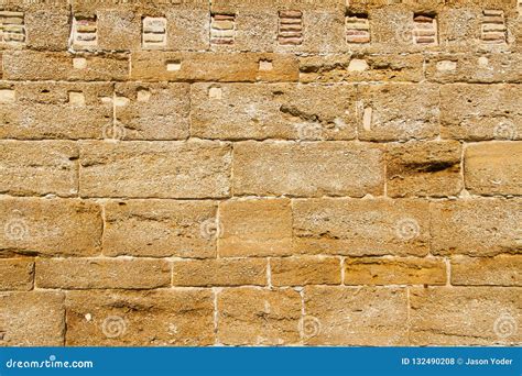 Ancient Brick Wall Texture Stock Photo Image Of Texture 132490208