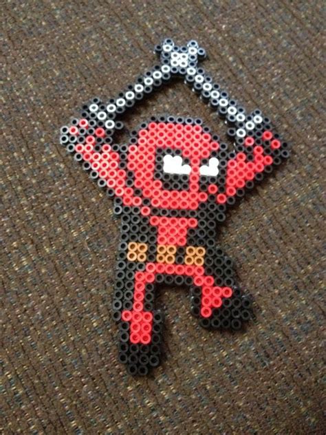 Here We Have A Deadpool Perler Bead Magnet I Make These I Will Make