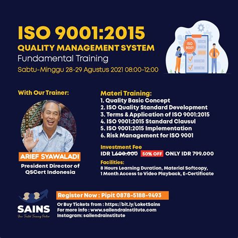 Iso 90012015 Quality Management System Fundamental Training