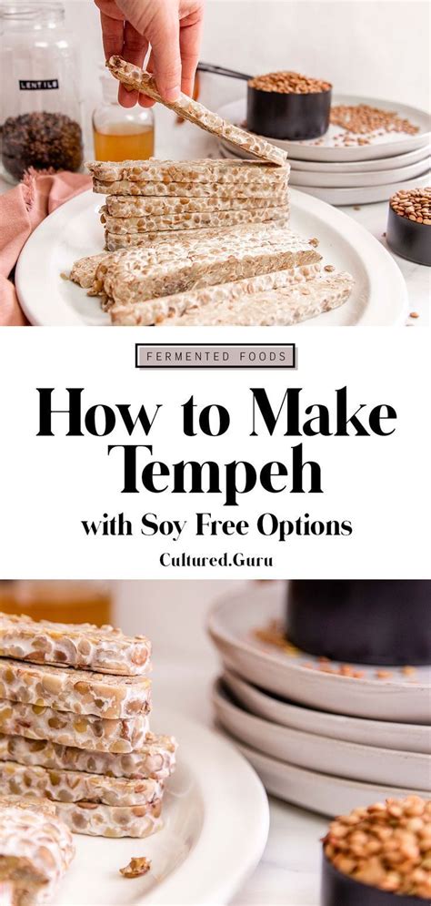 How To Make Tempeh With Soy Free Options Cultured Guru Recipe