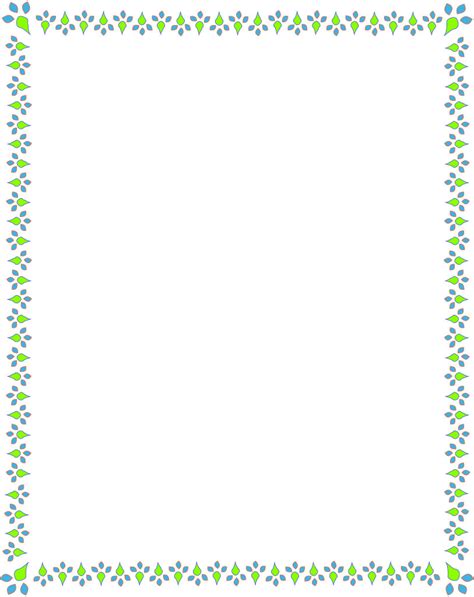 Free Printable Spring Border Paper Clipart Best Clipart Best