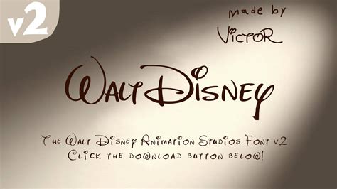 Walt Disney Animation Studios 2007 Font V2 By Victorzapata246810 On