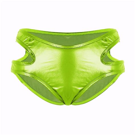 Women Sexy Shiny Panties Bikini Lingerie Underwear Briefs Knickers