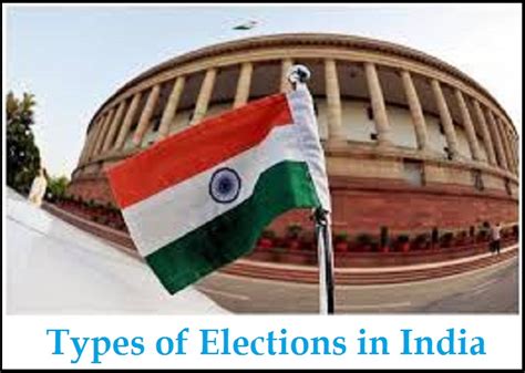 Types Of Elections In India