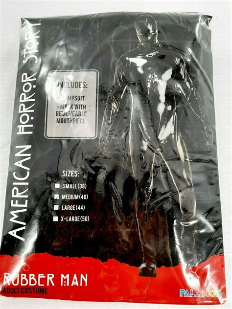 Men S Costume Cosplay American Horror Story Rubber Man Size Medium 40 New Men