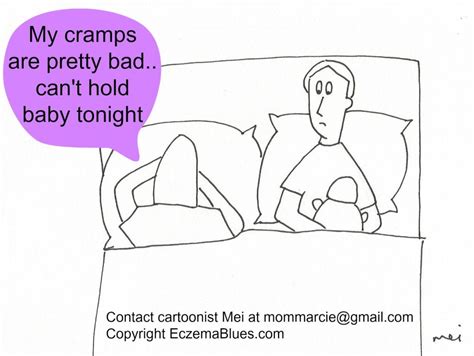 Mom Needyzz Cartoon Monthly Excuse To Get Sleep Eczema Blues